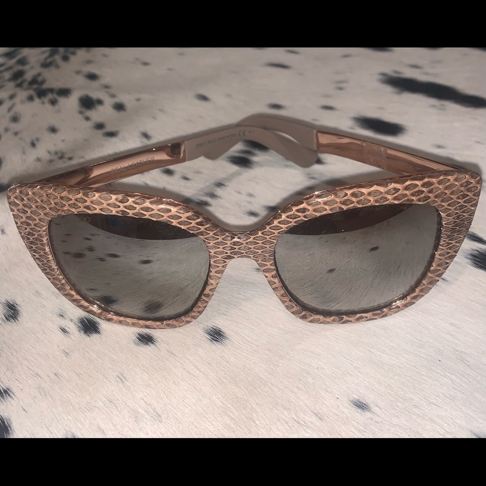 Rare Jimmy Choo Snakeskin Sunglasses